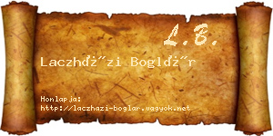 Laczházi Boglár névjegykártya